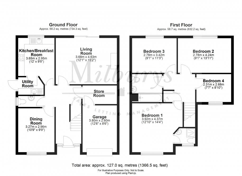 Floorplan for Spencers Court, Alveston, South Gloucestershire