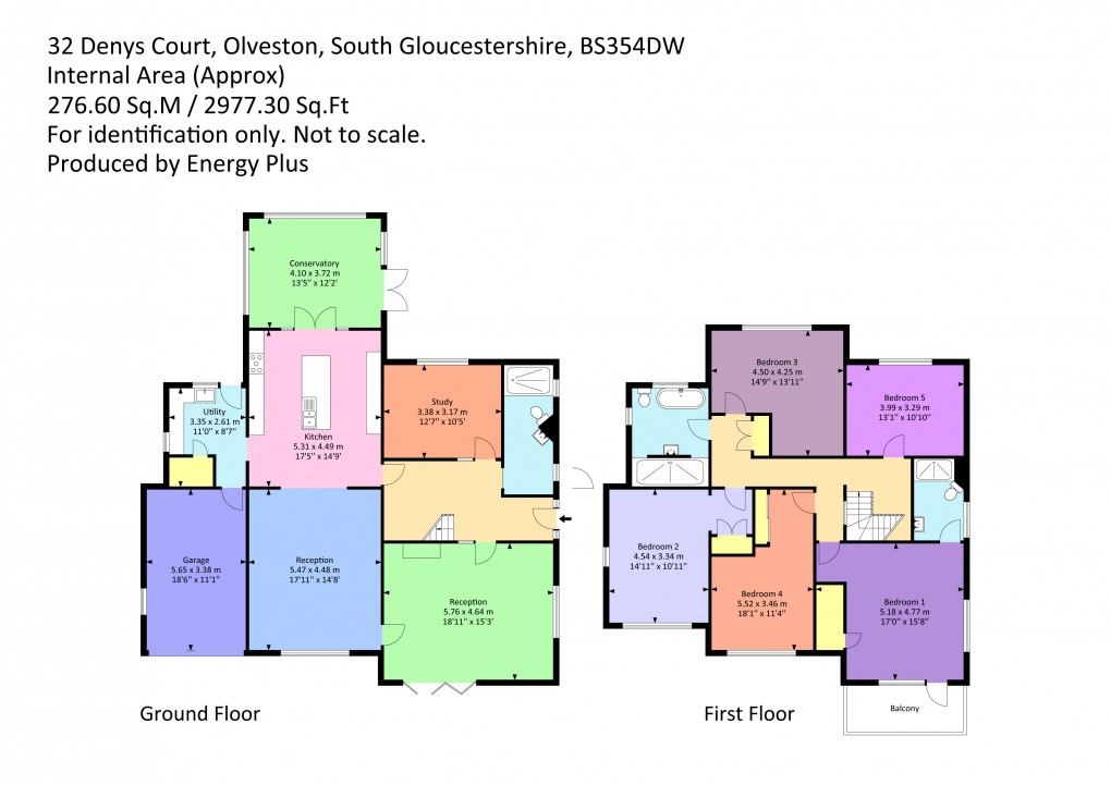Floorplan for Denys Court, Olveston, South Gloucestershire