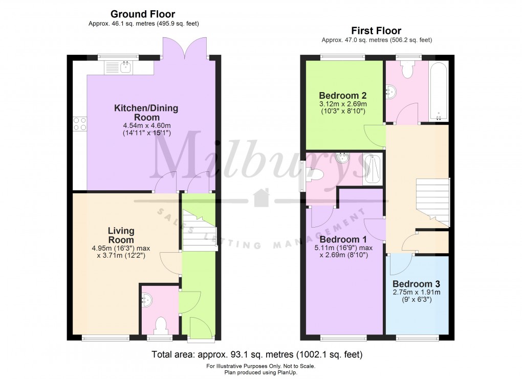 Floorplan for Thresher Close, Thornbury, South Gloucestershire