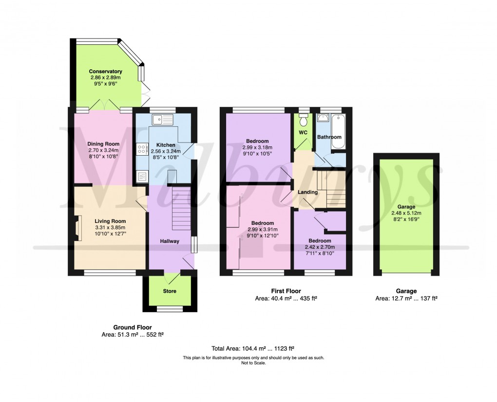 Floorplan for Goldcrest Road, Chipping Sodbury, South Gloucestershire
