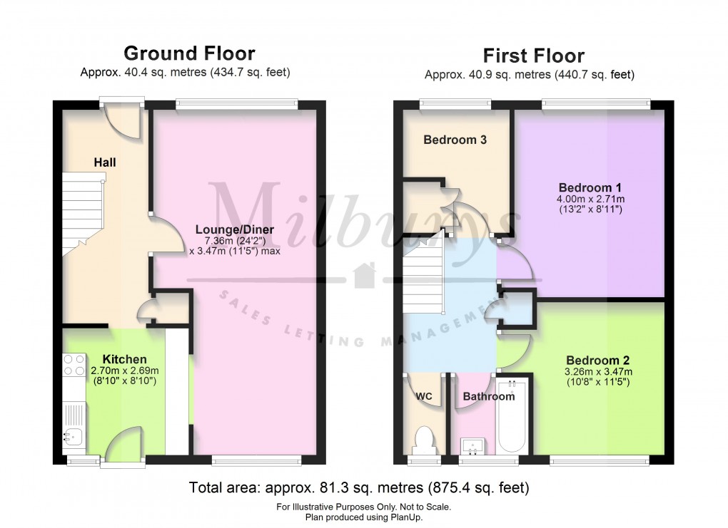 Floorplan for Woodchester, Yate, South Gloucestershire