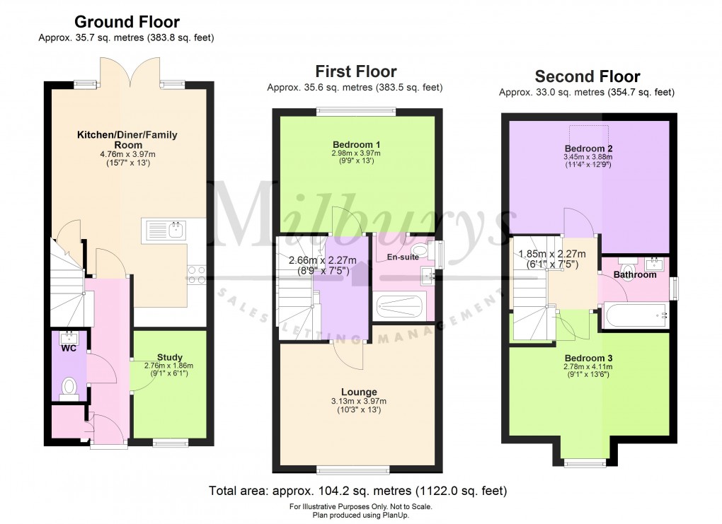 Floorplan for Dowsell Way, Yate, Bristol