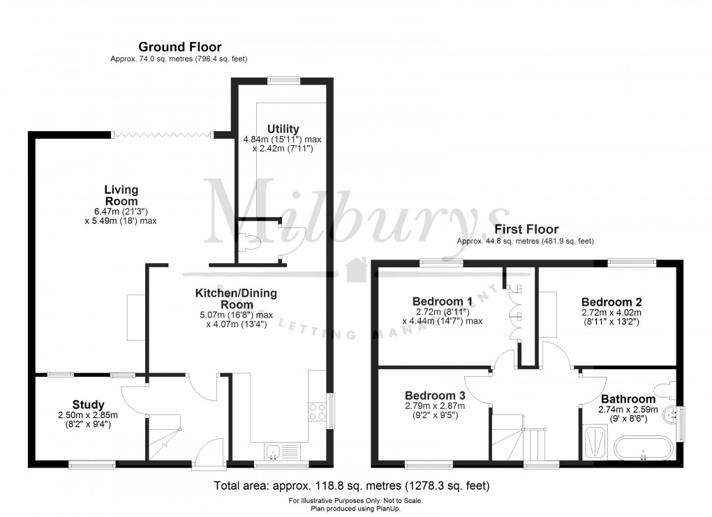 Floorplan for Lynch Road, Berkeley, Gloucestershire