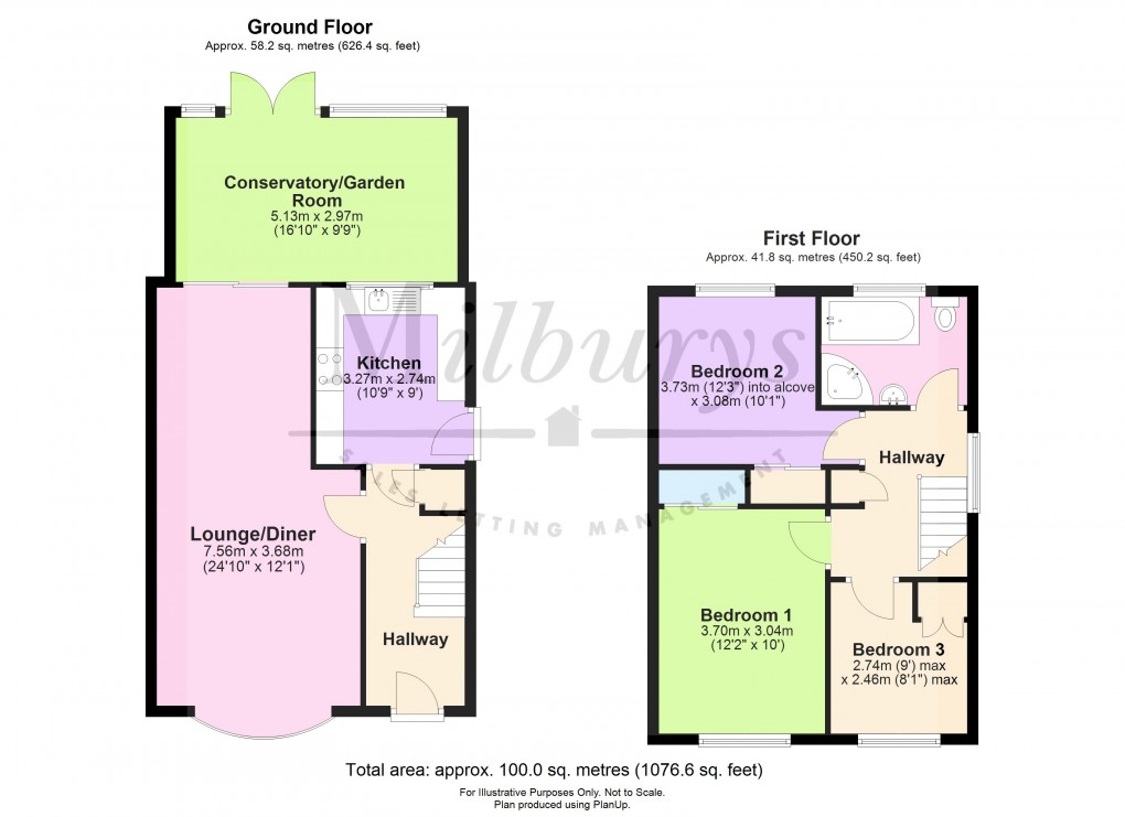 Floorplan for Somerset Avenue, Yate, Bristol