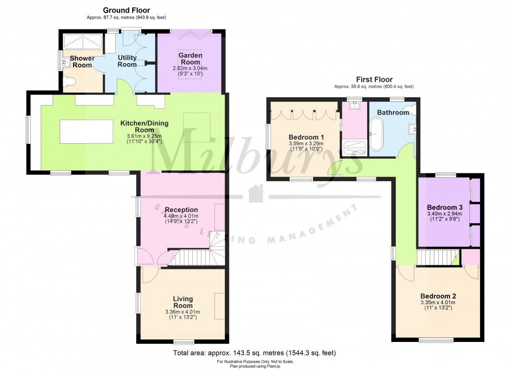 Floorplan for Latteridge Lane, Earthcott Green, South Gloucestershire