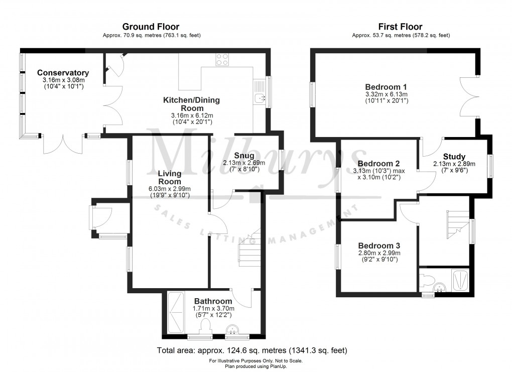 Floorplan for Gloucester Road, Rudgeway, South Gloucestershire