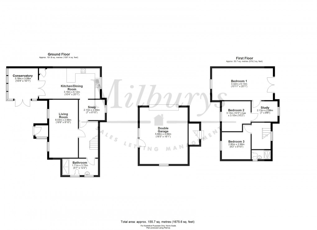 Floorplan for Gloucester Road, Rudgeway, South Gloucestershire