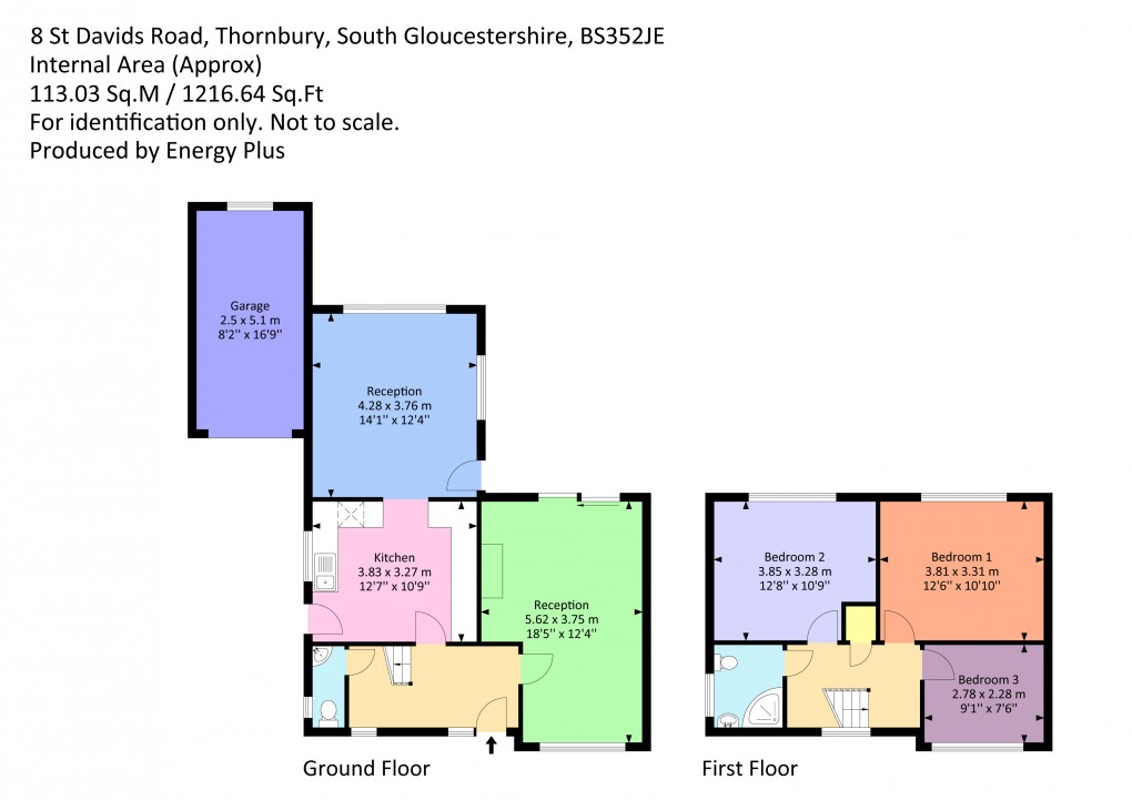 Floorplan for St Davids Road, Thornbury, South Gloucestershire