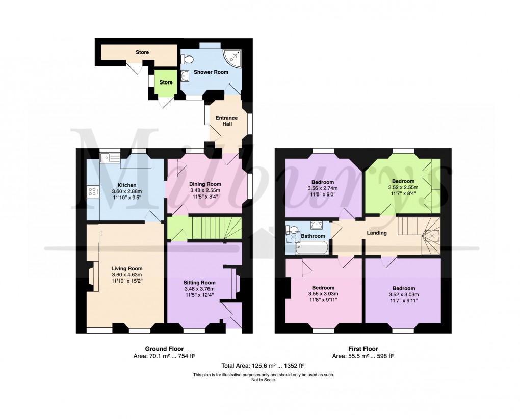 Floorplan for Back Lane, Wickwar, South Gloucestershire