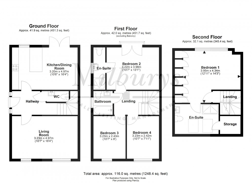 Floorplan for Gloucester Road, Rudgeway, South Gloucestershire