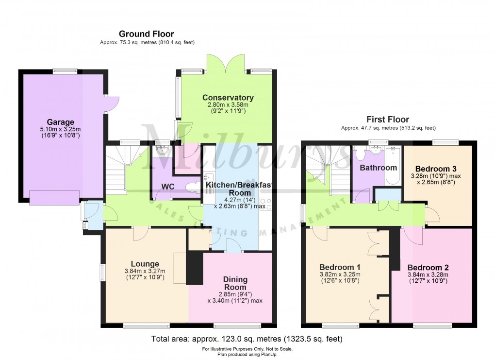 Floorplan for Church Lane, Cromhall, South Gloucestershire