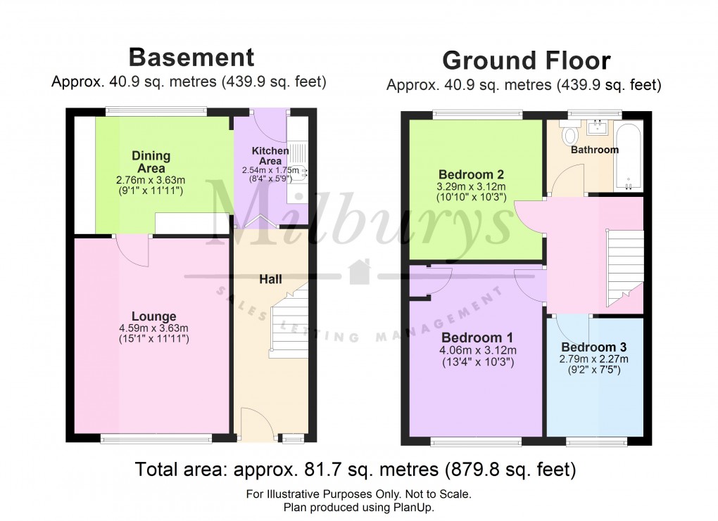 Floorplan for Sandhurst, Yate, South Gloucestershire