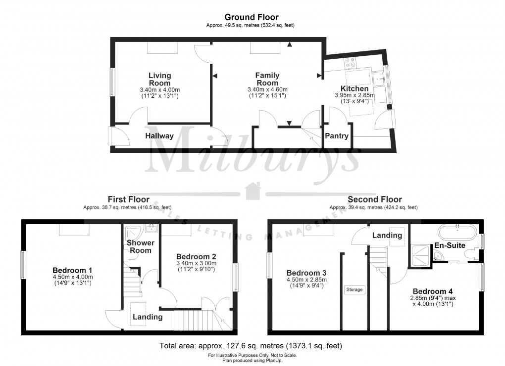 Floorplan for Castle Street, Thornbury, South Gloucestershire