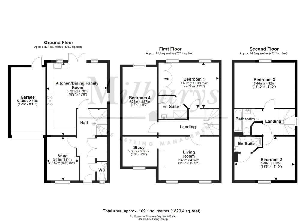 Floorplan for Thornbury, South Gloucestershire