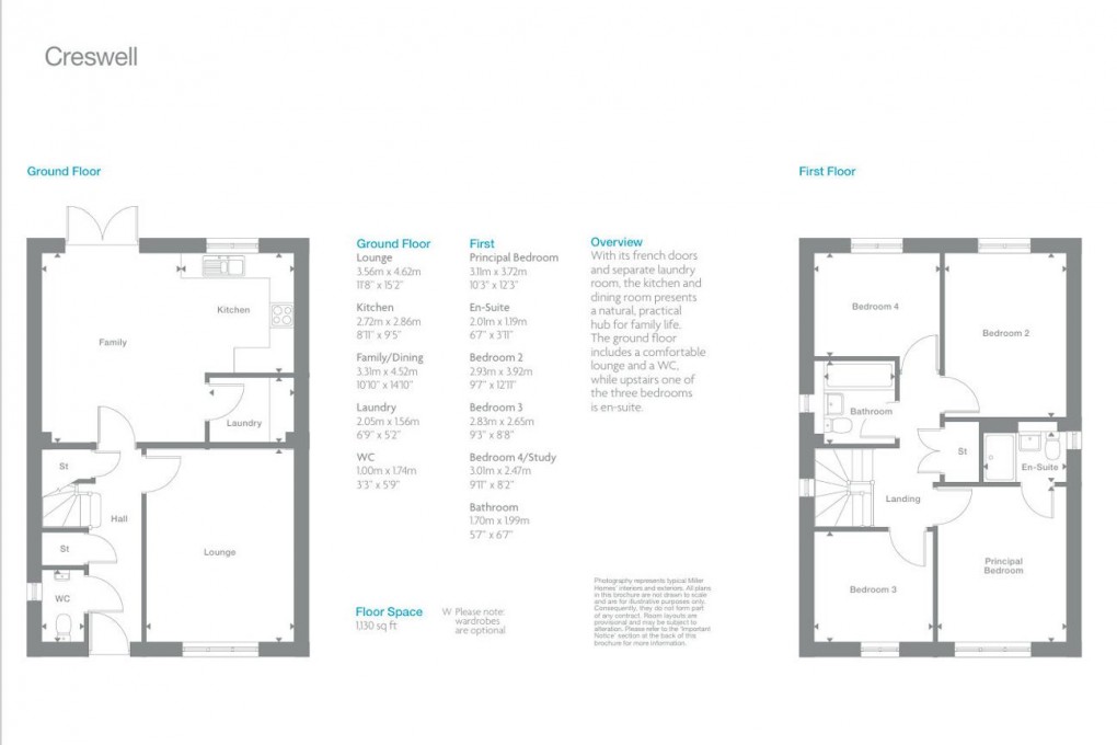 Floorplan for Thornbury, South Gloucestershire
