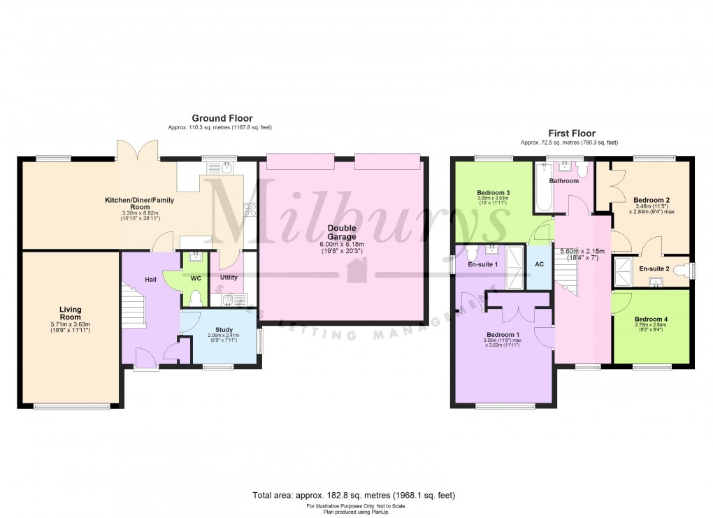 Floorplan for Hartill Gardens, Chipping Sodbury, South Gloucestershire