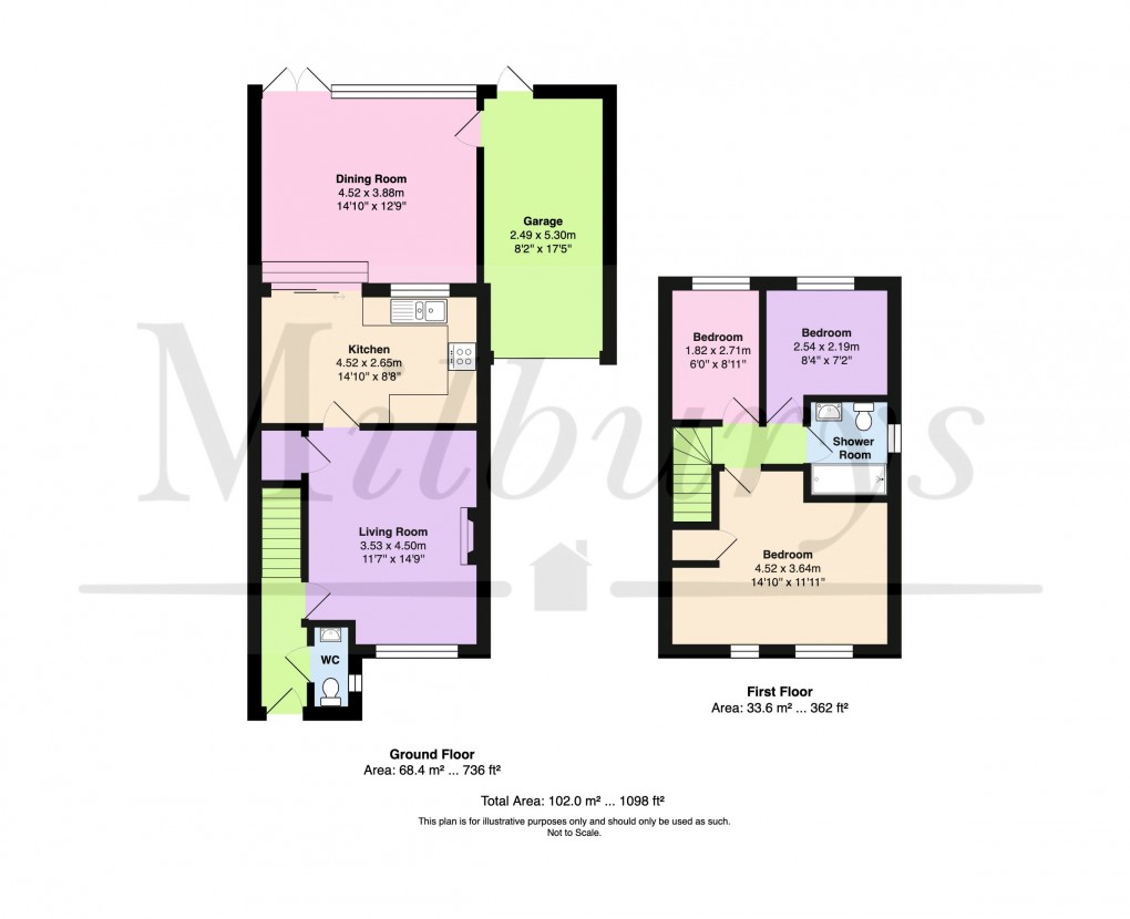 Floorplan for Rogers Court, Chipping Sodbury, South Gloucestershire