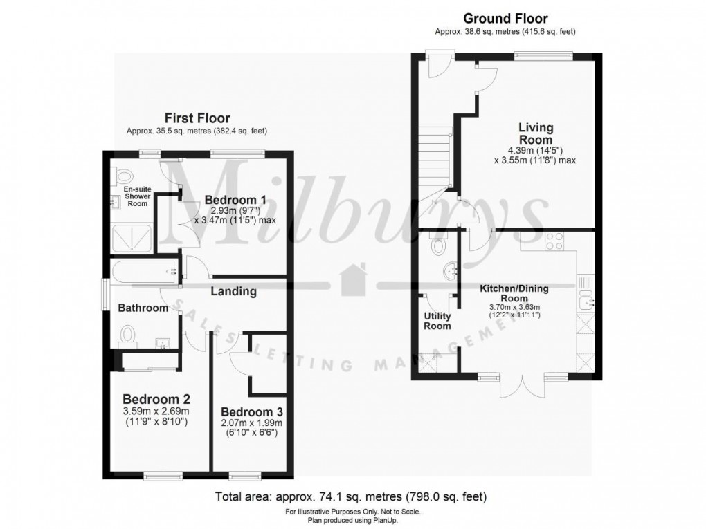 Floorplan for Thornbury, South Gloucestershire
