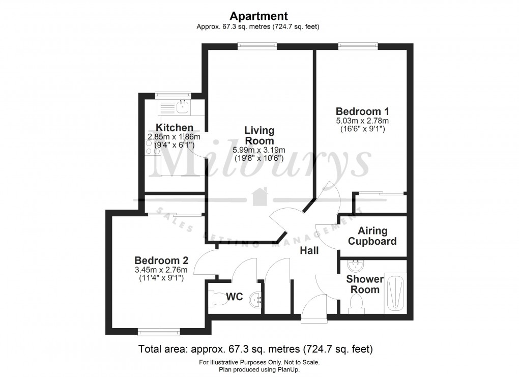 Floorplan for Rock Street, Thornbury, South Gloucestershire