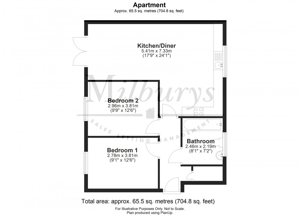 Floorplan for Thornbury, South Gloucestershire