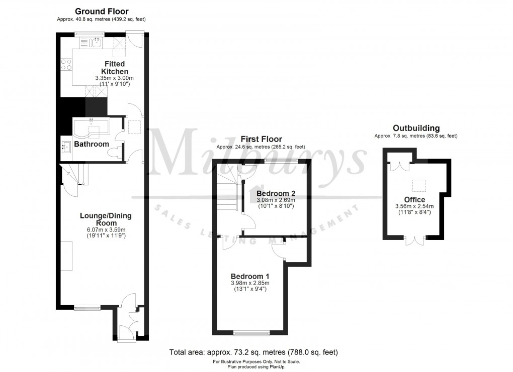 Floorplan for St John Street, Thornbury, South Gloucestershire