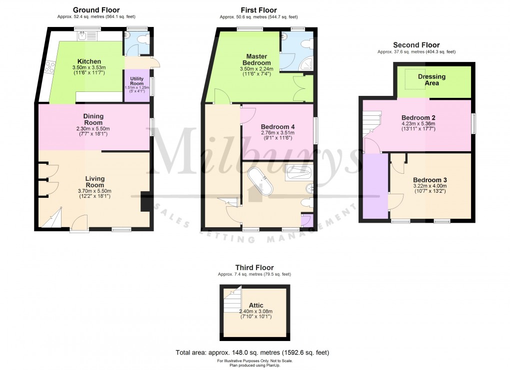Floorplan for Walk Mill Lane, Kingswood, Gloucestershire