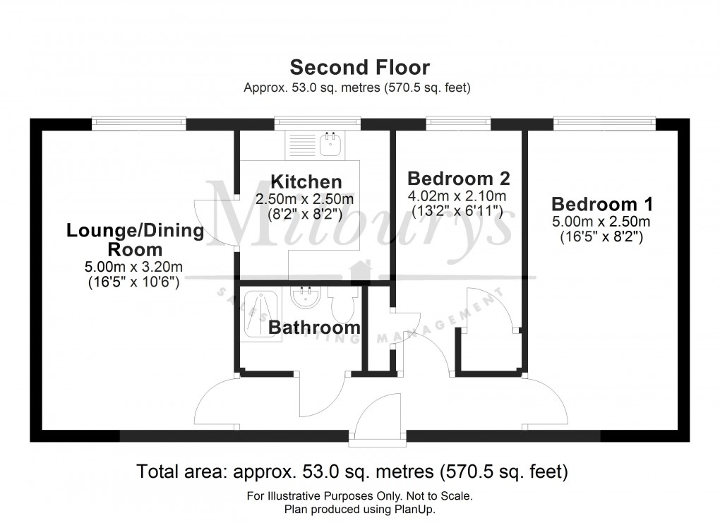 Floorplan for Midland Way, Thornbury, South Gloucestershire