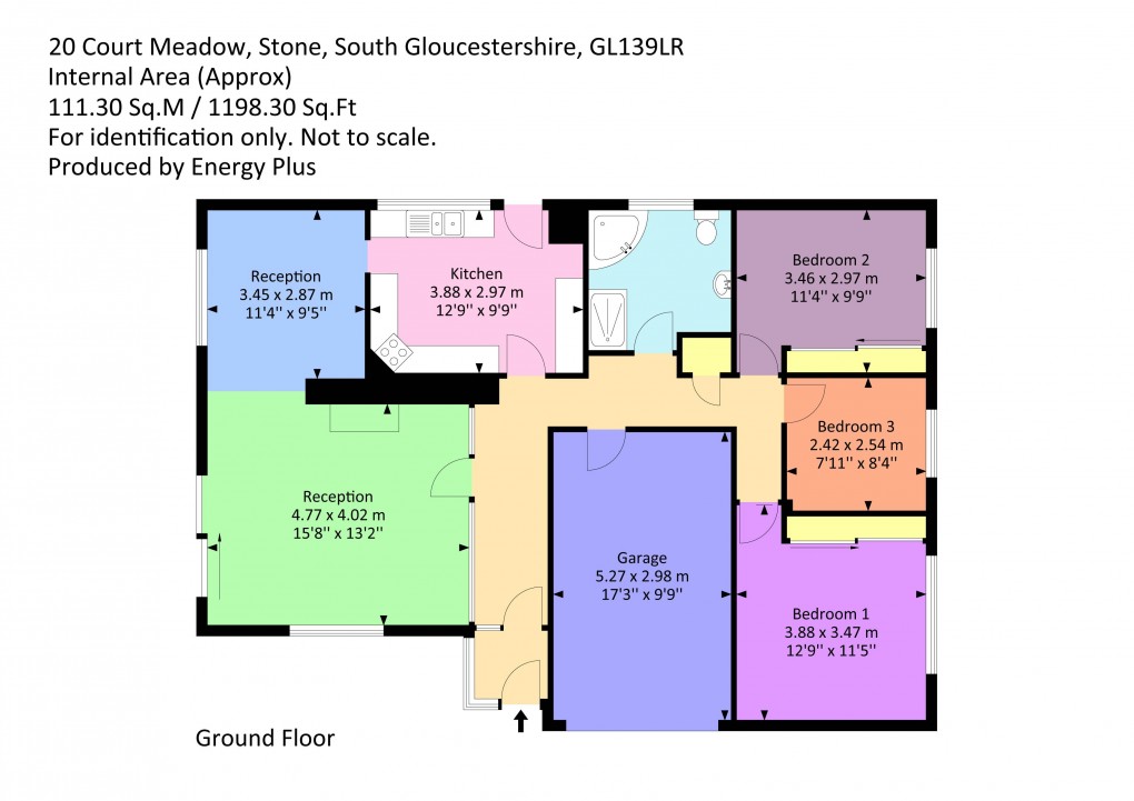 Floorplan for Stone, Berkeley, Gloucestershire
