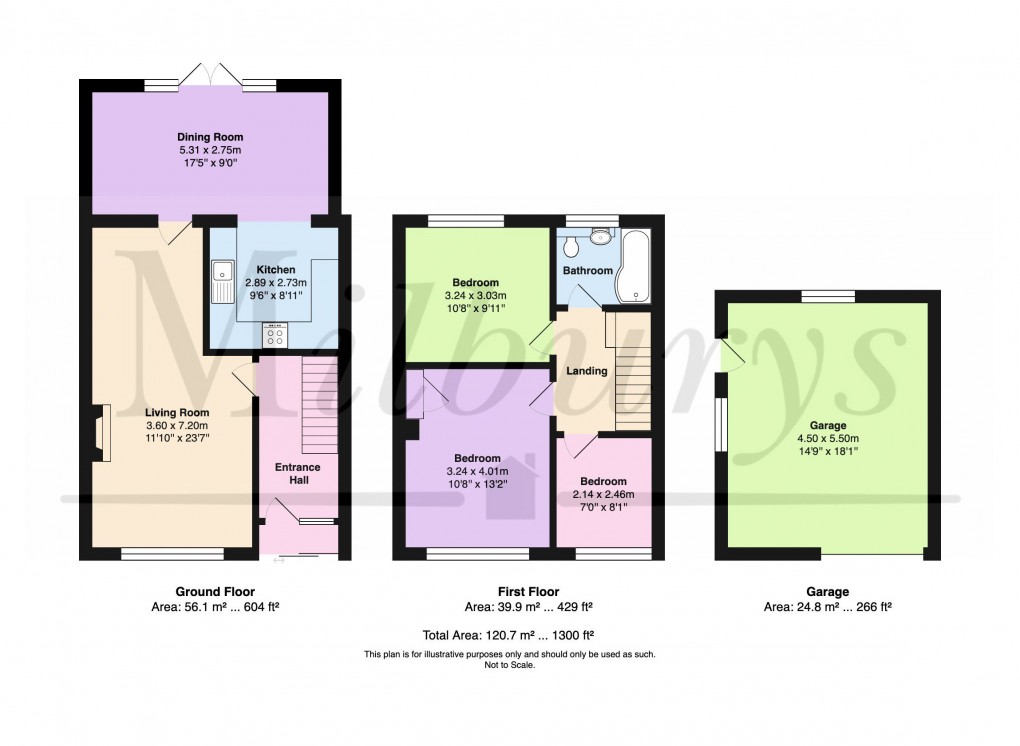 Floorplan for Apperley Close, Yate, South Gloucestershire