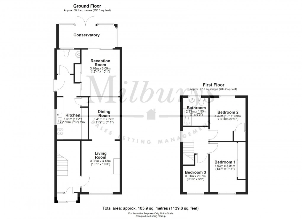 Floorplan for Sibland Road, Thornbury, South Gloucestershire