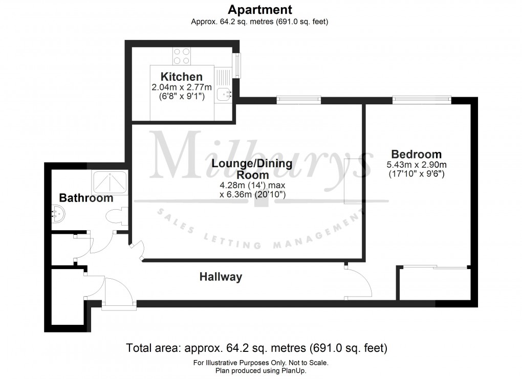 Floorplan for Rock Street, Thornbury, South Gloucestershire