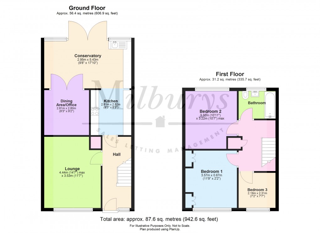 Floorplan for Sandy Lodge, Yate, South Gloucestershire