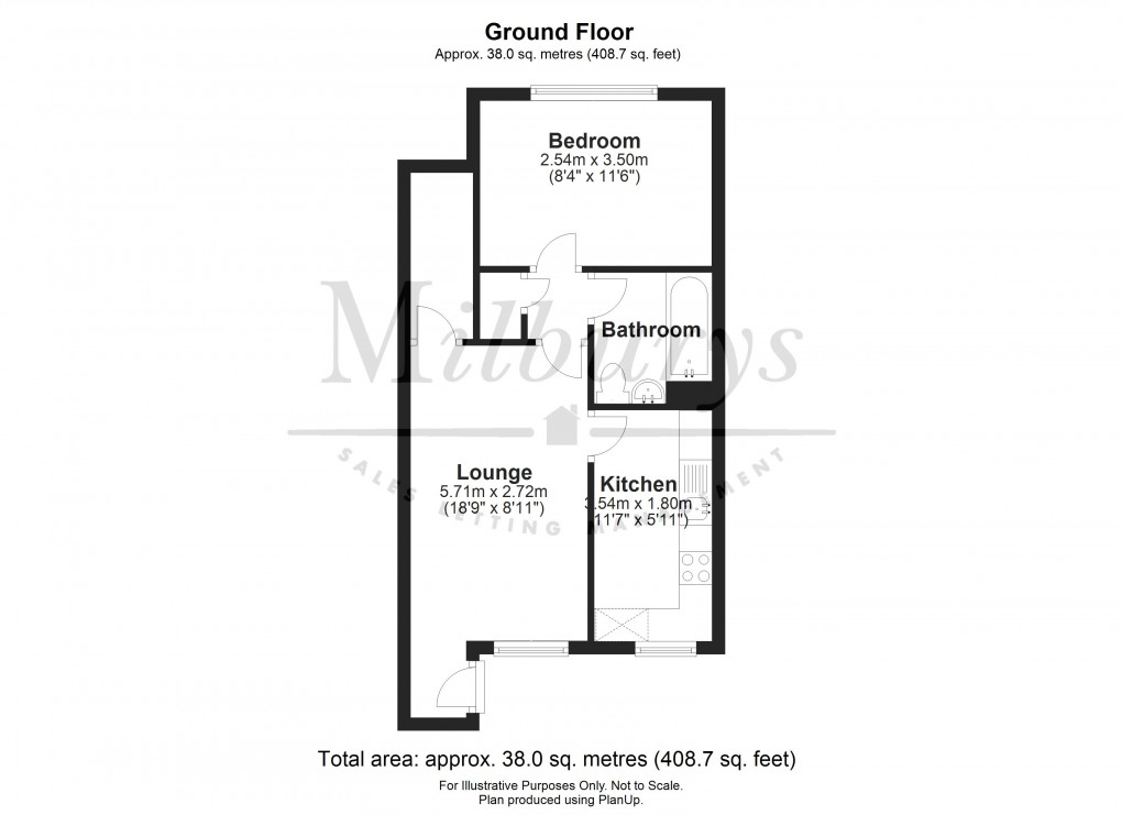 Floorplan for Thornbury, South Gloucestershire