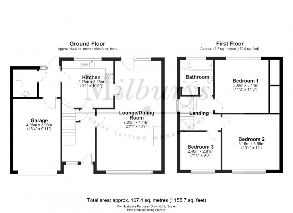 Floorplan for Greenhill Road, Alveston, South Gloucestershire