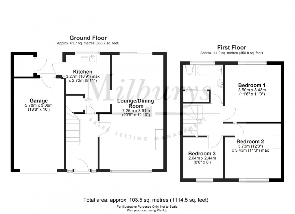 Floorplan for Severn Drive, Thornbury, South Gloucestershire