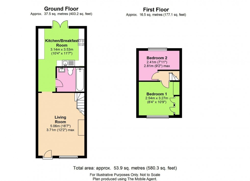 Floorplan for Walk Mill Lane, Kingswood, Wotton-under-Edge, Gloucestershire