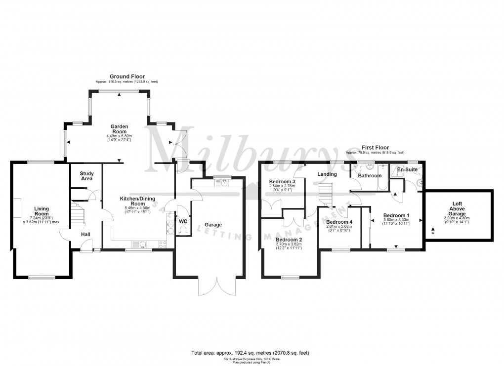 Floorplan for Lower Court Road, Lower Almondsbury, South Gloucestershire