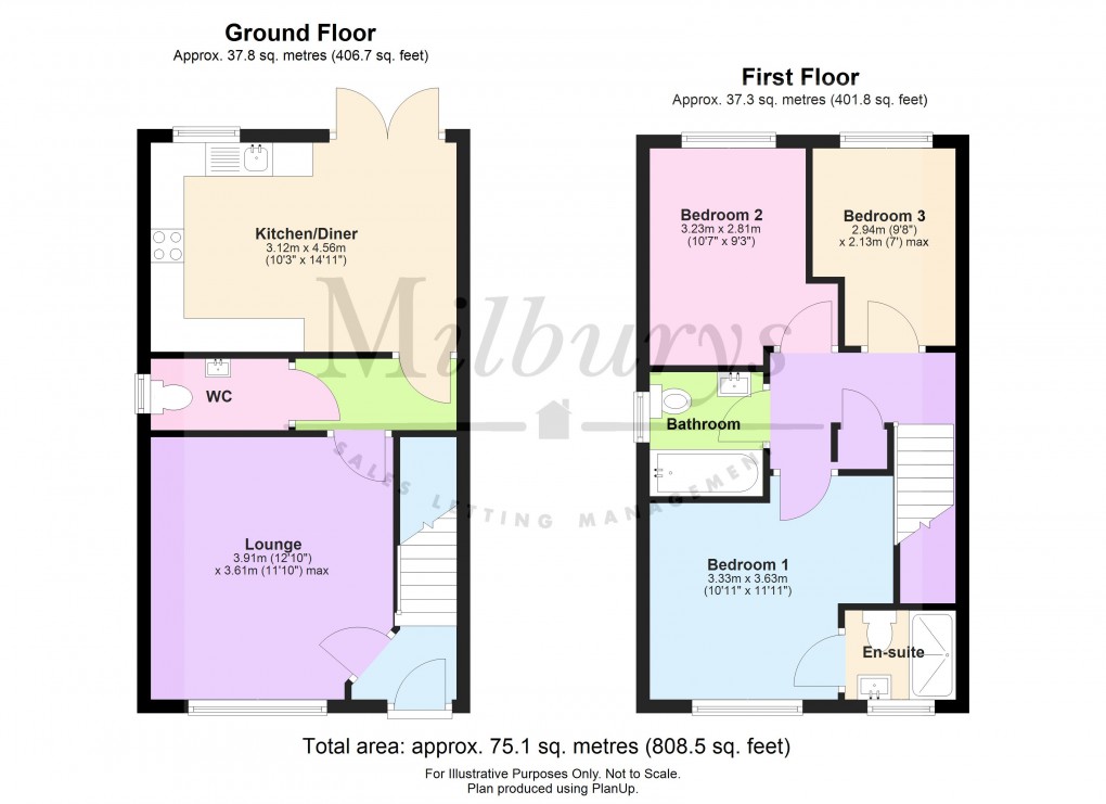 Floorplan for Hutchinson Road, Yate, South Gloucestershire