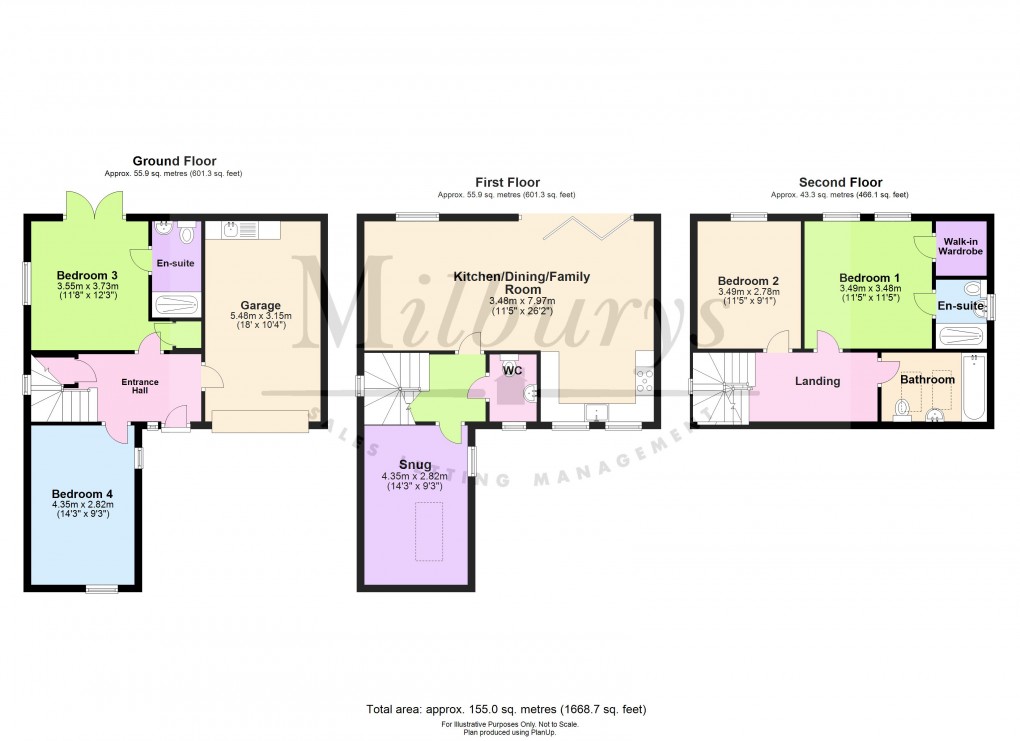 Floorplan for Crassus Road, Chipping Sodbury, South Gloucestershire