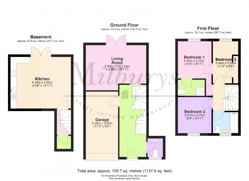 Floorplan for Mitre Pitch, Wotton-under-Edge, Gloucestershire