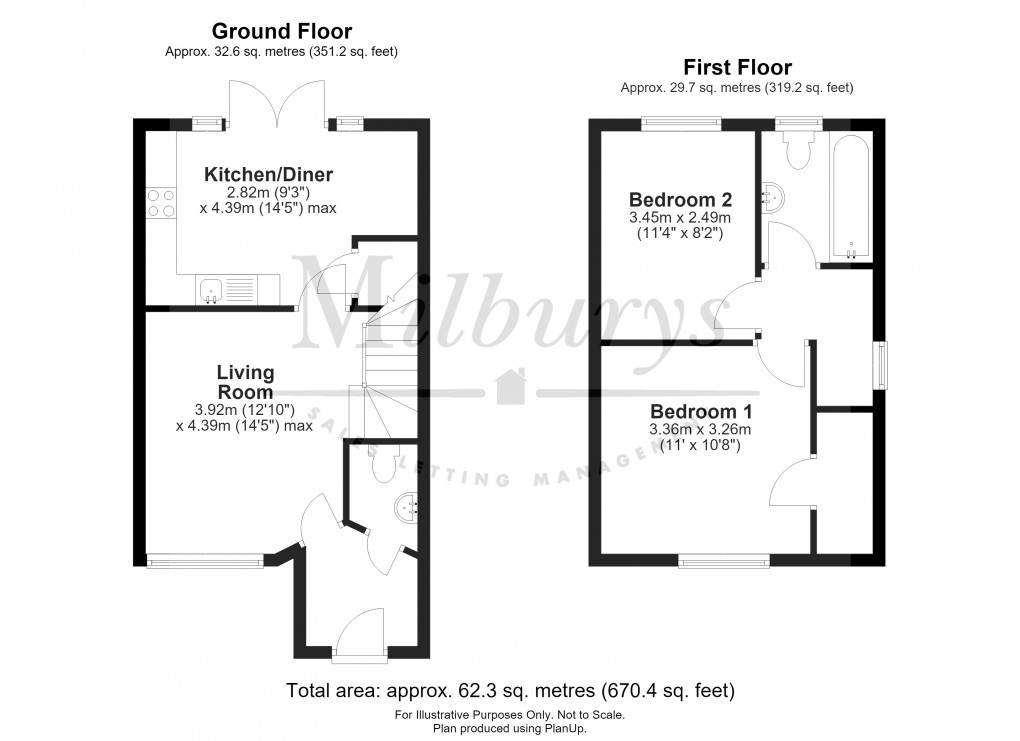 Floorplan for Thornbury, Bristol, Gloucestershire