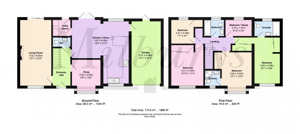 Floorplan for Long Croft, Yate, South Gloucestershire