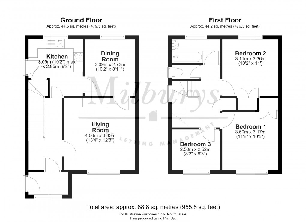 Floorplan for Thornbury, South Gloucestershire