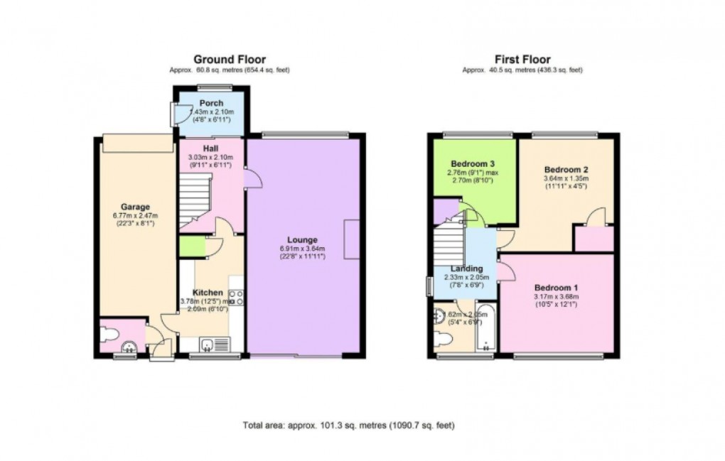 Floorplan for Sibland Way, Thornbury, South Gloucestershire