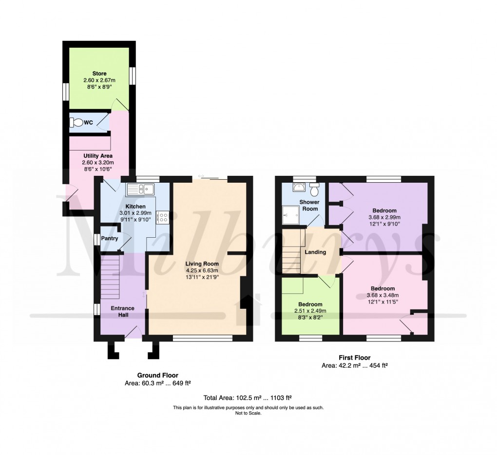 Floorplan for Mead Road, Chipping Sodbury, South Gloucestershire