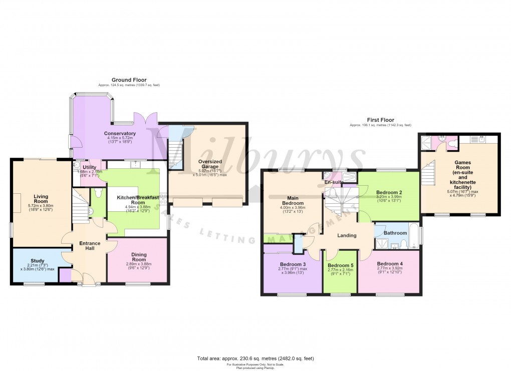 Floorplan for Yate, Bristol, Gloucestershire