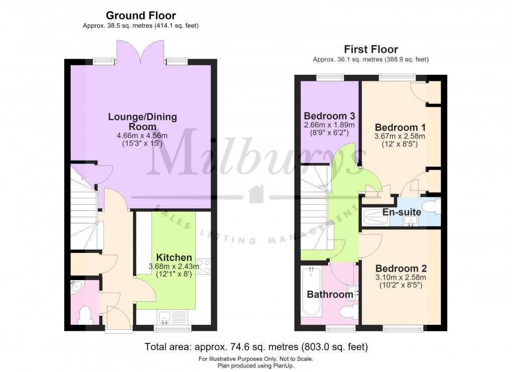 Floorplan for Cater Drive, Yate, South Gloucestershire