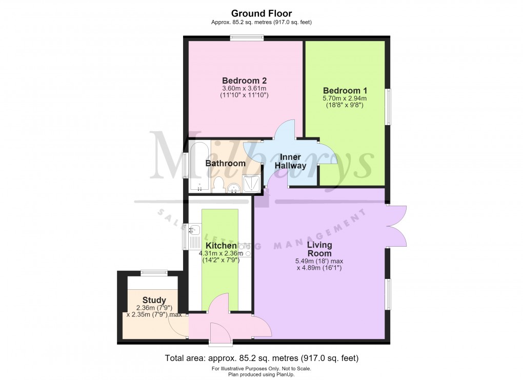 Floorplan for Gravel Hill Road, Yate, South Gloucestershire