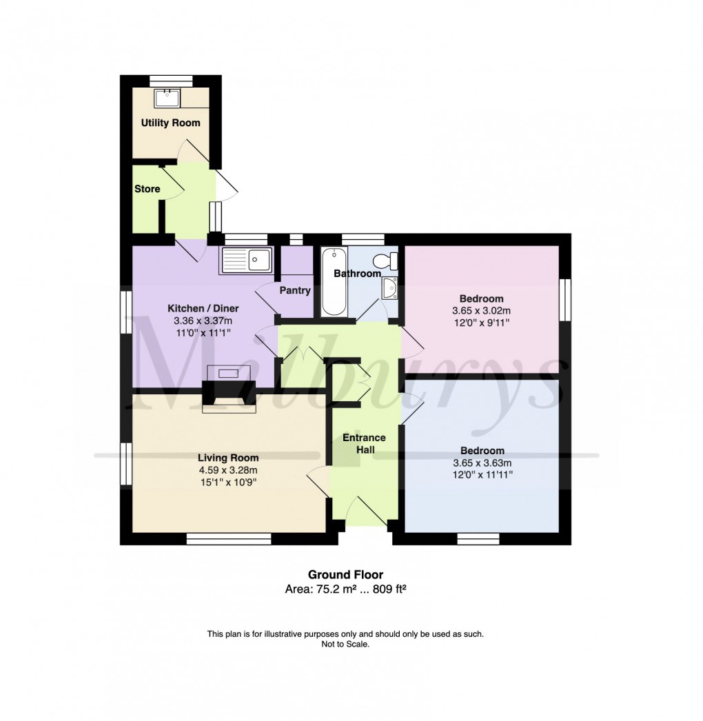 Floorplan for Cotswold Road, Chipping Sodbury, South Gloucestershire