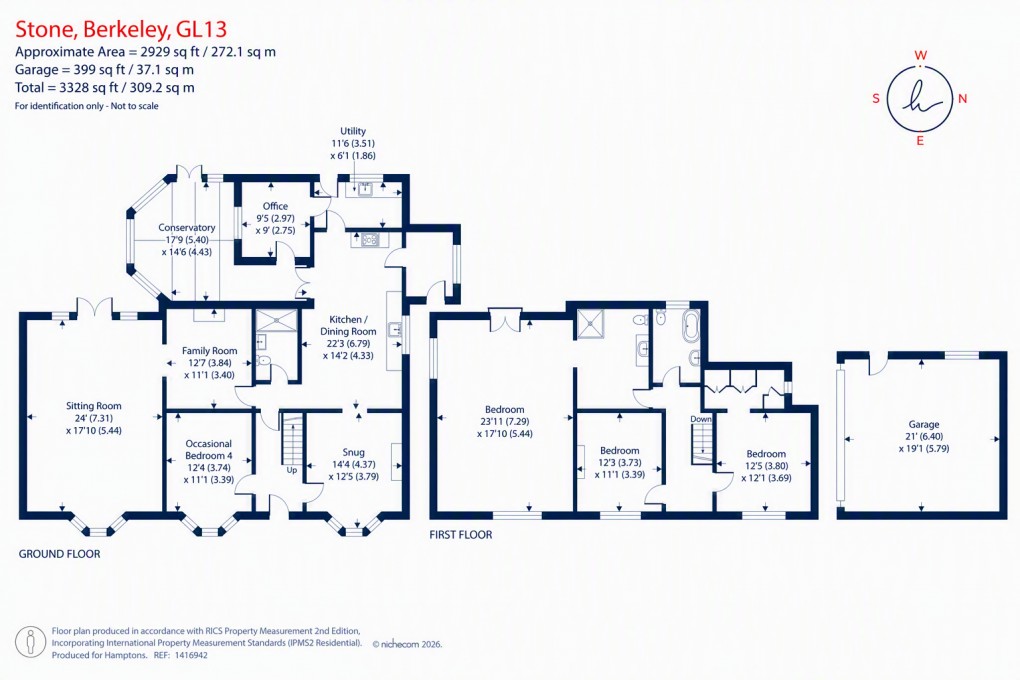 Floorplan for Stone, Berkeley, Gloucestershire